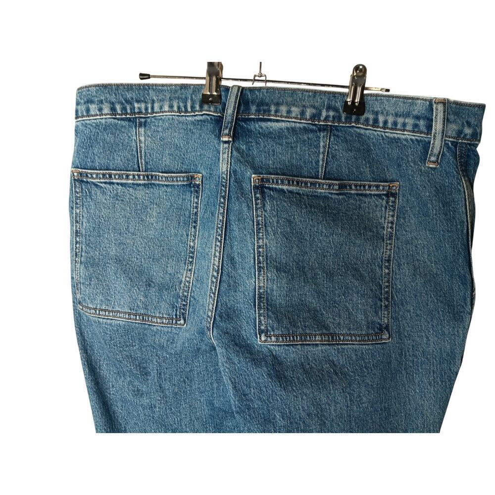 New J.Crew Women’s Utility Workwear Jeans Blue Size 31 Cropped Straight Leg - Picture 8 of 13